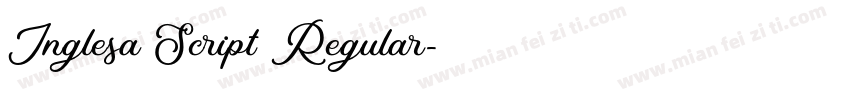 Inglesa Script Regular字体转换
